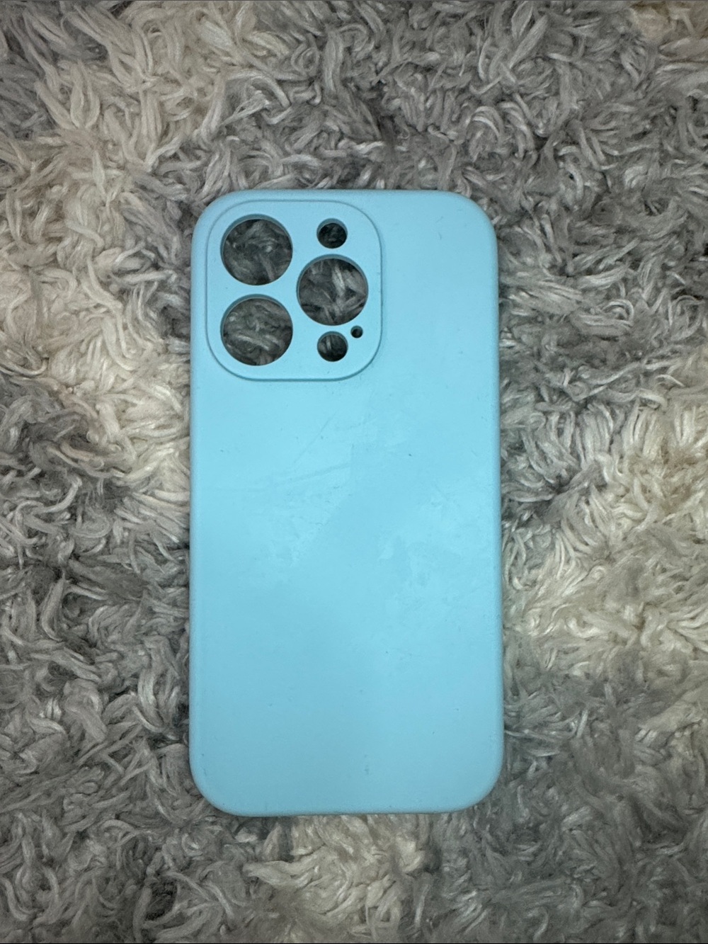 iPhone 15 Pro Light Blue Silicone Phone Case